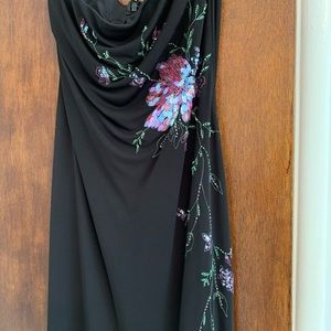 Strapless evening gown